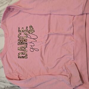 SHEIN Pink Graphic Sweatshirt